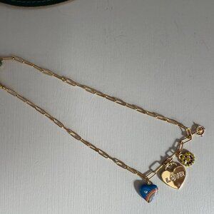 ELIZABETH COLE AMIRAH CHARM NECKLACE